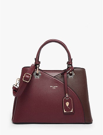 Sac porté main saffiano gallantry toile enduite