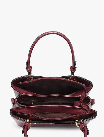 Sac porté main saffiano gallantry toile enduite