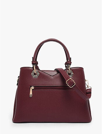 Sac porté main saffiano gallantry toile enduite