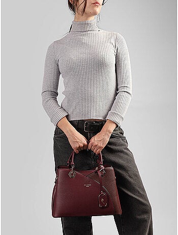 Sac porté main saffiano gallantry toile enduite