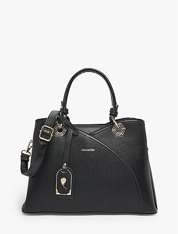Sac porté main saffiano gallantry toile enduite
