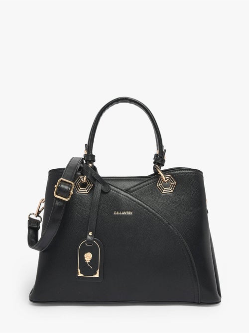 Sac porté main saffiano gallantry toile enduite - Kiabi
