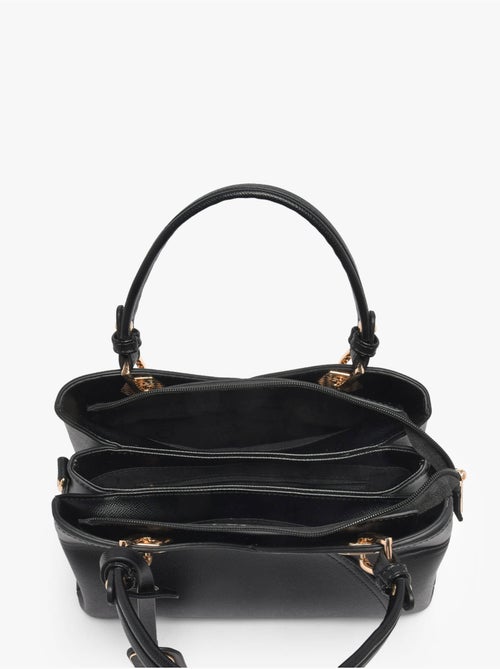 Sac porté main saffiano gallantry toile enduite - Kiabi