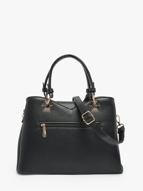 Sac porté main saffiano gallantry toile enduite - Kiabi