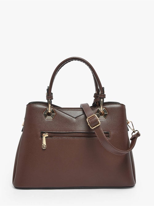 Sac porté main saffiano gallantry toile enduite - Kiabi