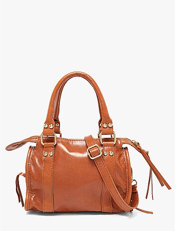 Sac porté main shiny sauvage cuir milano cuir de vachette