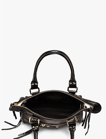 Sac porté main shiny sauvage cuir milano cuir de vachette