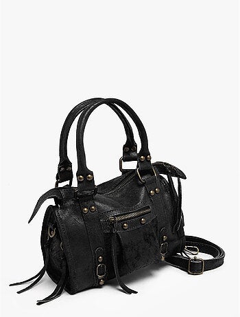 Sac porté main spazzolato cuir milano cuir de vachette