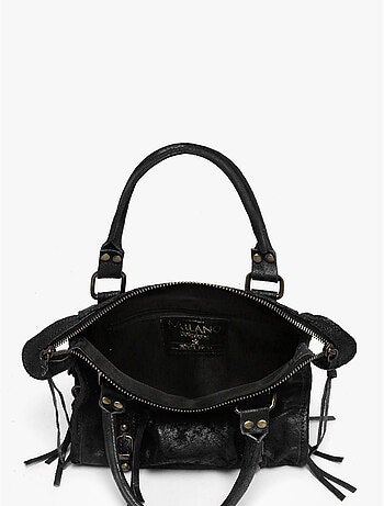 Sac porté main spazzolato cuir milano cuir de vachette