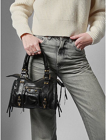 Sac porté main spazzolato cuir milano cuir de vachette