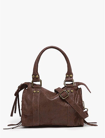 Sac porté main spazzolato cuir milano cuir de vachette