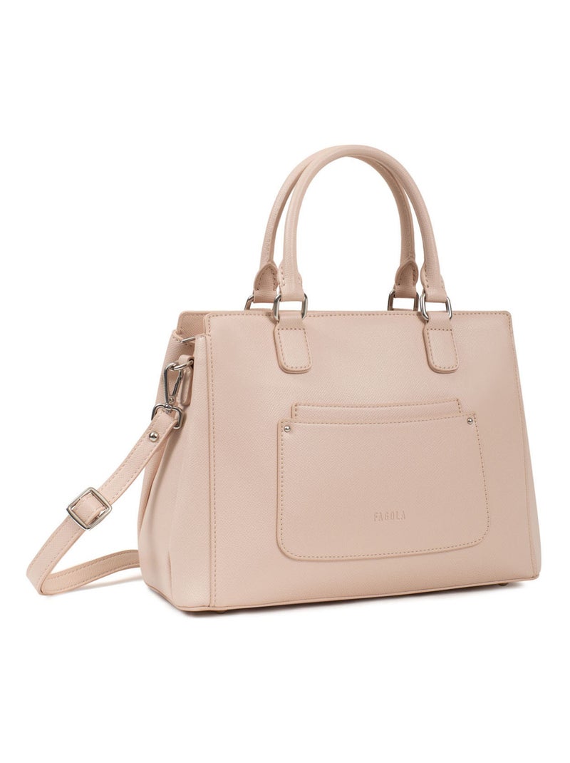 Sac porté main  tessa | fagola Beige/Rose - Kiabi