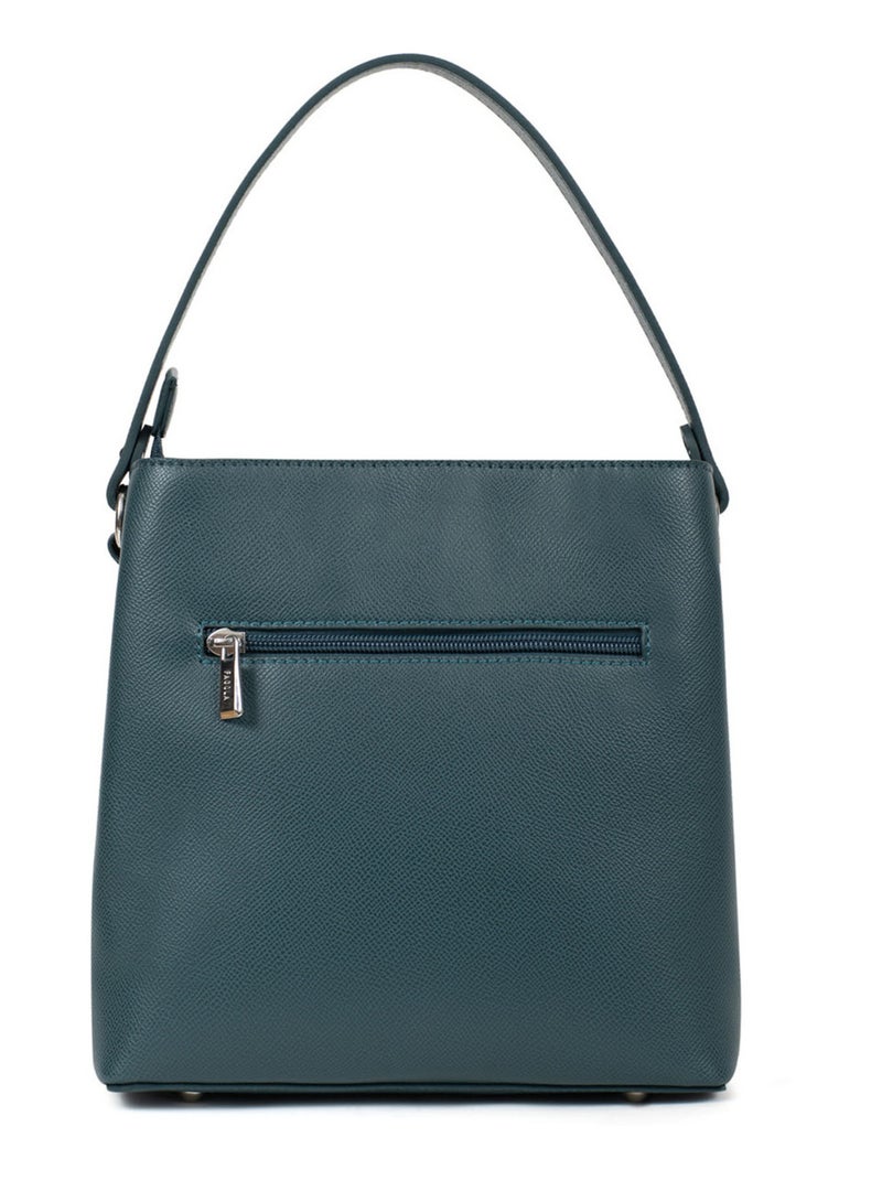 Sac porté main  tessa | fagola Bleu pétrole - Kiabi