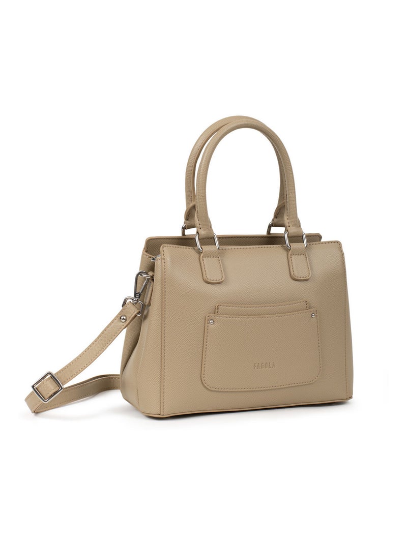 Sac porté main  tessa | fagola Marron foncé - Kiabi