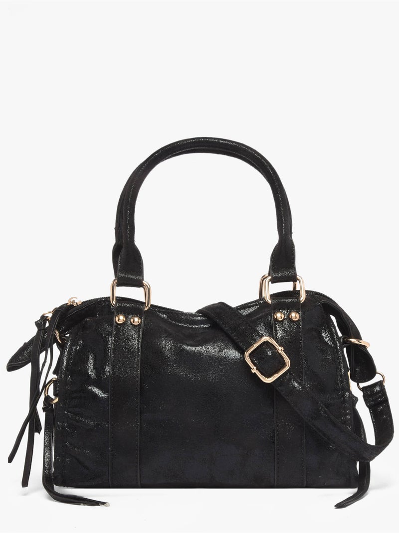 Sac porté main victoire gallantry toile enduite Noir - Kiabi