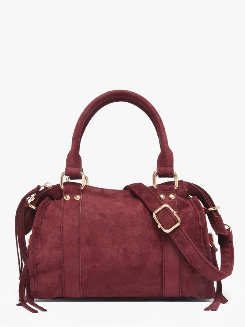 Sac porté main victoire gallantry toile enduite Rouge brique - Kiabi