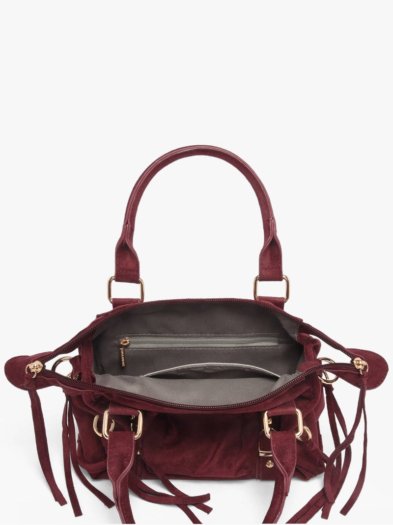 Sac porté main victoire gallantry toile enduite Rouge brique - Kiabi
