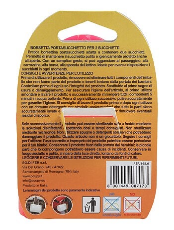 Sac porte-tétine-Poupy- pour enfants