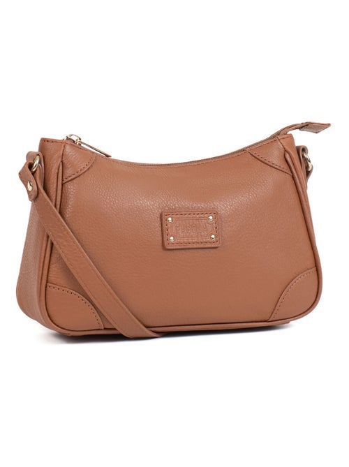 Sac porté travers - Cuir - Preta - Femme Fêtes des mères  | FAGOLA - Kiabi
