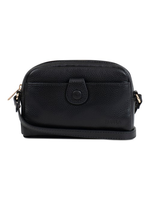 Sac porté travers - Cuir - Kiabi
