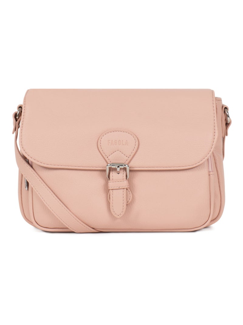 Sac porté travers Beige/Rose - Kiabi