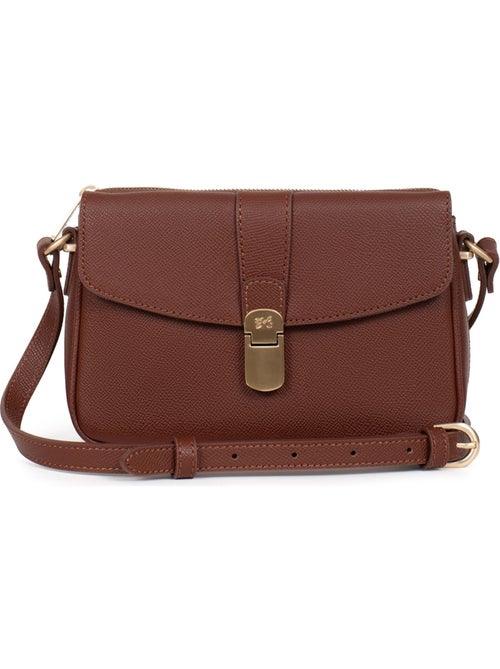 Sac porté travers  Cuir AUDE - Kiabi