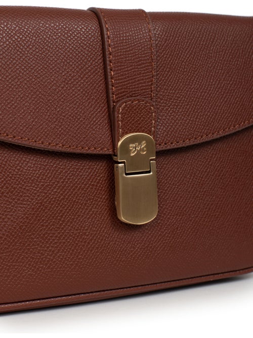 Sac porté travers  Cuir AUDE - Kiabi