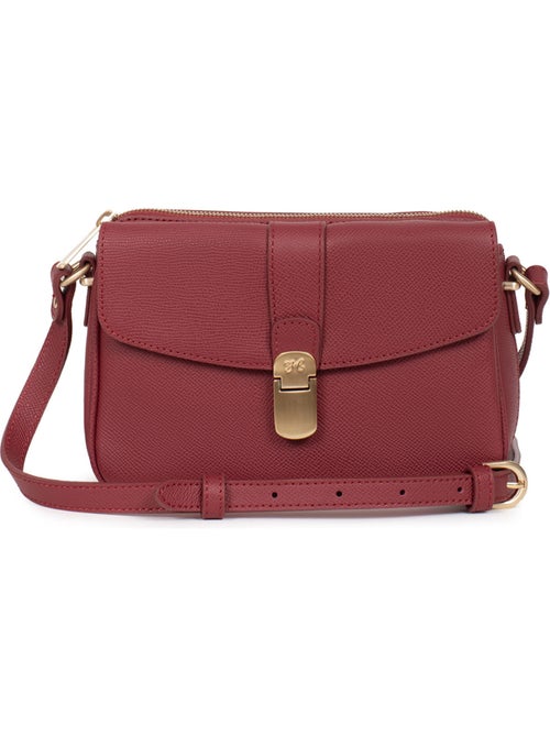 Sac porté travers  Cuir AUDE - Kiabi