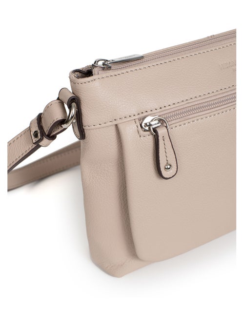 Sac porté travers  Cuir CONFORT - Kiabi