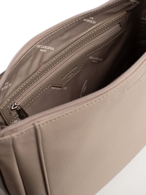 Sac porté travers  Cuir CONFORT - Kiabi