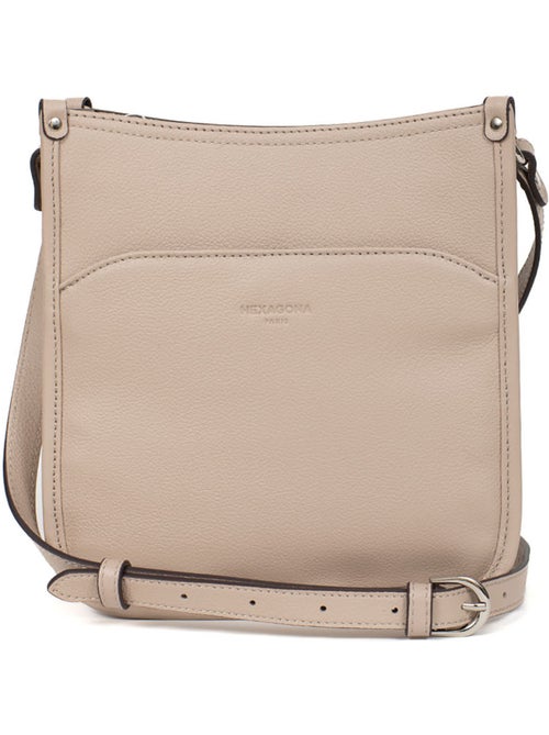 Sac porté travers  Cuir CONFORT - Kiabi
