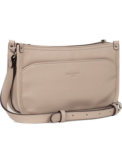 Sac porté travers  Cuir CONFORT - Kiabi