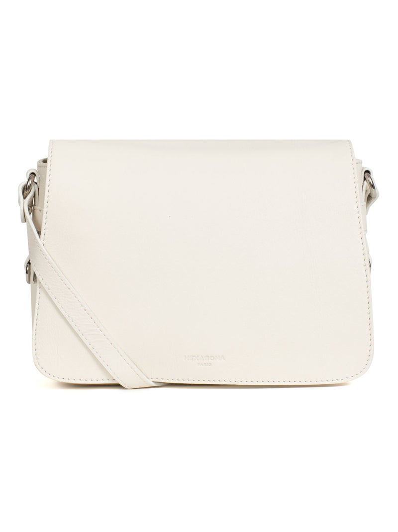 Sac porté travers  Cuir CONFORT Blanc - Kiabi