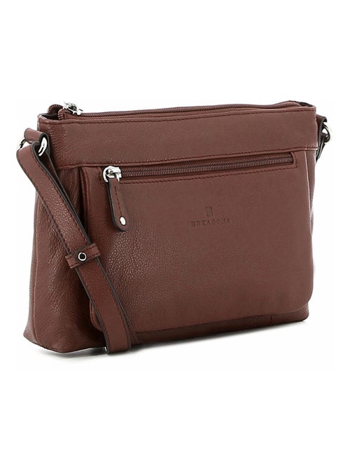 Sac porté travers  Cuir CONFORT - Kiabi