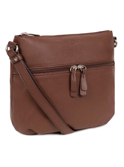 Sac porté travers  Cuir CONFORT - Kiabi