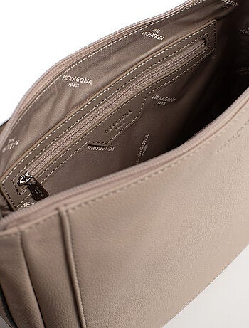Sac porté travers cuir confort hexagona