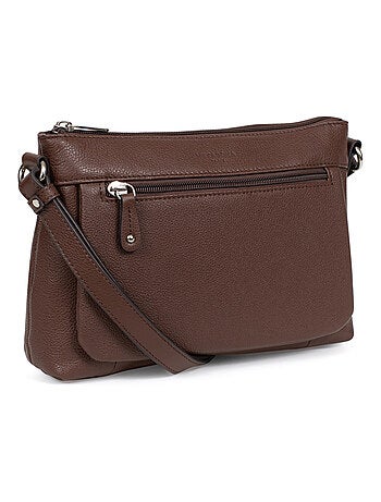 Sac porté travers cuir confort hexagona