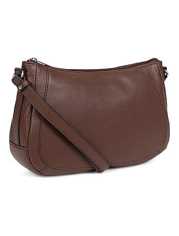 Sac porté travers cuir confort hexagona