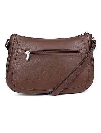 Sac porté travers cuir confort hexagona