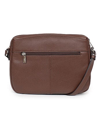 Sac porté travers cuir confort hexagona