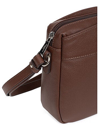 Sac porté travers cuir confort hexagona