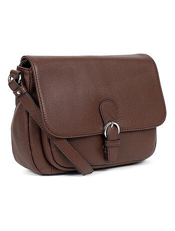 Sac porté travers cuir confort hexagona