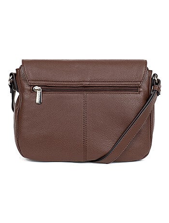 Sac porté travers cuir confort hexagona