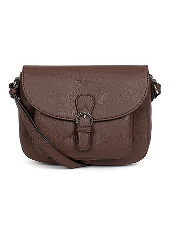 Sac porté travers cuir confort hexagona
