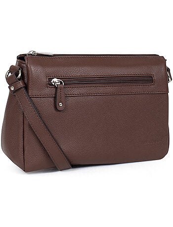 Sac porté travers cuir confort hexagona