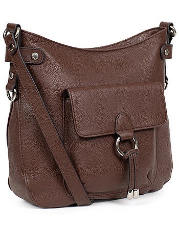 Sac porté travers cuir confort hexagona