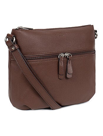 Sac porté travers cuir confort hexagona
