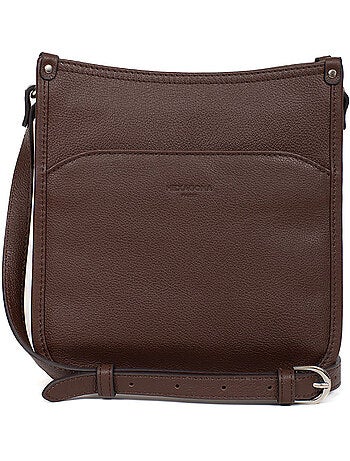 Sac porté travers cuir confort hexagona