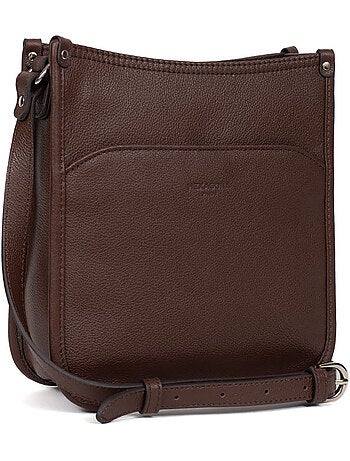 Sac porté travers cuir confort hexagona