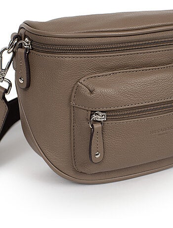 Sac porté travers cuir confort hexagona
